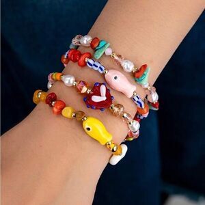 Colorful Fish Bead Bracelets S1025